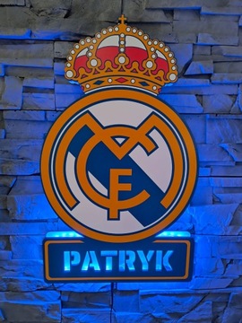 Херб Реал Мадрид Персонализированный лампа любое название пилот большой пилот