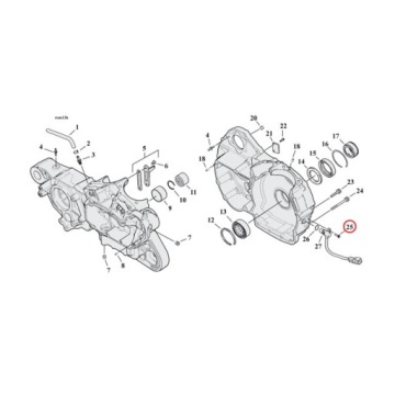 Дюймовый болт 1/4-20 5/8 хром Harley Softail 5шт