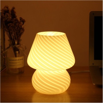 LAMPA STOŁOWA MUSHROOM DEKORACYJNE OŚWIETLENIE MUSHROOM PÓŁPRZEZROCZYSTE