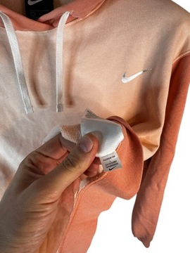 Bluza z kapturem Nike koralowa z logiem L
