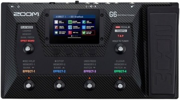 ZOOM G6 - ГИТАРА MULTIFECT, ГИТАРНЫЙ ПРОЦЕССОР
