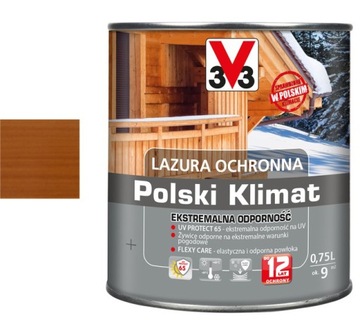 V33 LAZURA PK EKSTREMALNA ODPORNOŚĆ DĄB ZŁOCISTY 0.75L