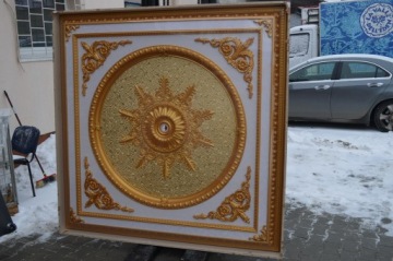 золотой ПОТОЛОЧНАЯ РОЗЕТКА декор потолка 180 Х 180 см