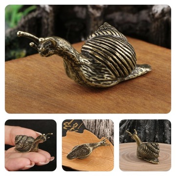 ЛАТУННАЯ ФИГУРКА УЛИТКИ В ВИНТАЖНОМ СТИЛЕ ДЛЯ УКРАШЕНИЯ СТОЛА