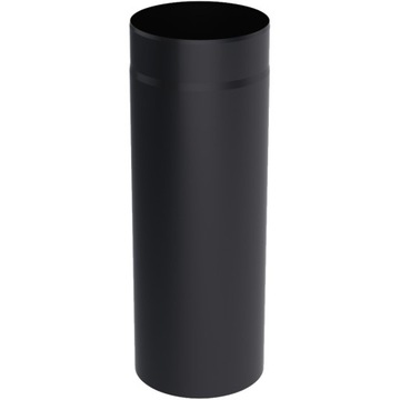 Rura spalinowa czarna stalowa fi150 mm 0,5 m koza