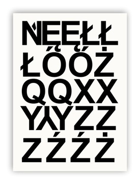 Самоклеящиеся буквы с алфавитом и цифрами черного цвета, 75 мм.