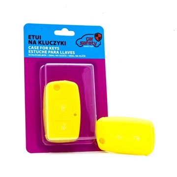 ETUI SILIKONOWE NA KLUCZYK ŻÓŁTE VW SKODA SEAT