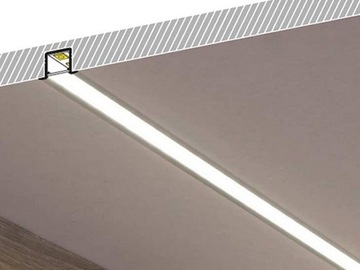 PL42B PROFIL ALU CZARNY SMART-IN10 LED TOPMET 1M ŚWIDNIK