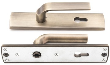 Ручка наружная дверная LAMBDA, патина, 90 мм0