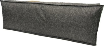 Poduszka ogrodowa na oparcie nieprzemakalna 120x40 cm czarny