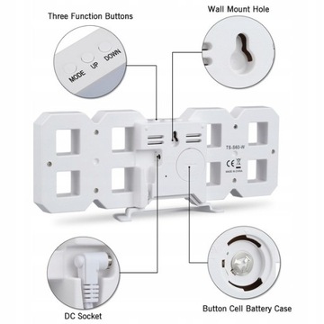 3D светодиодные цифровые часы настенный декор Светящаяся ночь