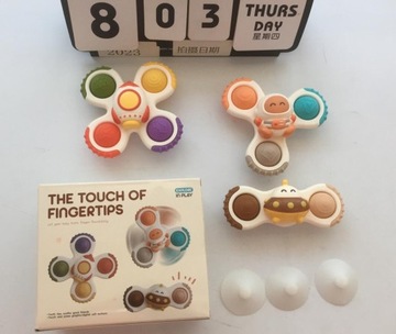 Fidget Spiner СЕНСОРНАЯ ПРИСОСКА Развивающая сенсорная игрушка 3 шт.