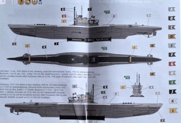 Модель немецкой подводной лодки U-Boat TYPE VII C/41+ мат, клей, краски....