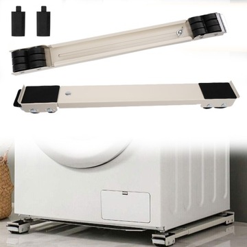 2 ШТ. ПОДВИЖНОЕ ОСНОВАНИЕ РЕГУЛИРУЕМОЕ ОСНОВАНИЕ ДЛЯ СТИРАЛЬНОЙ МАШИНЫ БЫТОВАЯ ТЕХНИКА НА КОЛЕСАХ