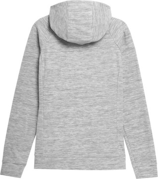 СВИТШОТ ЖЕНСКИЙ ФЛИСОВЫЙ С ТЕПЛЫМ КАПЮШОНОМ 4F