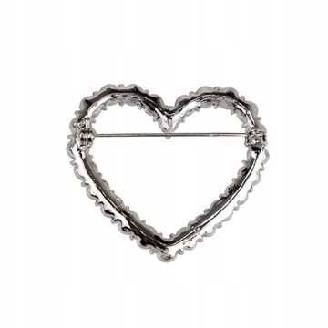 PINETS Broszka srebrne serce na Walentynki Miłość