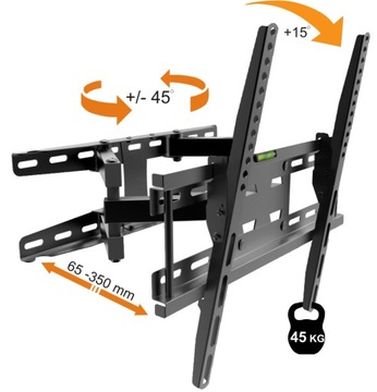 РЕГУЛЬОВАНИЙ ОБЕРТАЛЬНИЙ ТРИМАЧ TV ВІШАК TELEWIZORA  фото 2