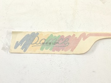 NÁLEPKA "DANCE" PRAVÝ ZADNÍ FIAT PANDA DANCE 1985-1991 NOVÁ ORIG. 7678959