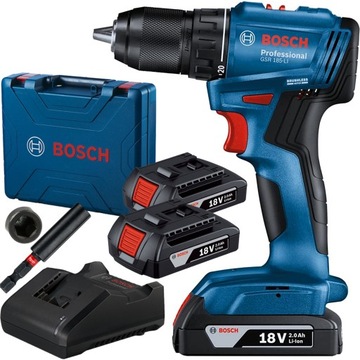 Wiertarko-wkrętarka BOSCH GSR 185-Li 2x2,0Ah waliz
