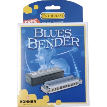 Blues Bender C Major - Диатоническая губная гармошка с гребешком Hohner из прозрачного АБС-пластика