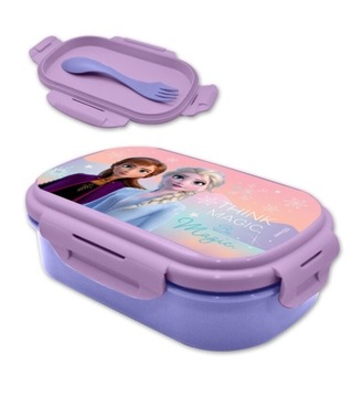 Pudełko na Jedzenie + SZTUĆCE FROZEN Lunchbox