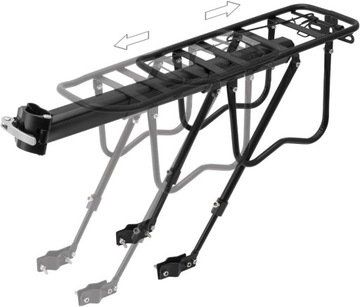 ЗАДНЕЕ БАГАЖНИК ДЛЯ ВЕЛОСИПЕДА ЗАДНИЙ АЛЮМИНИЕВЫЙ УНИВЕРСАЛЬНЫЙ DURABLE 50 КГ