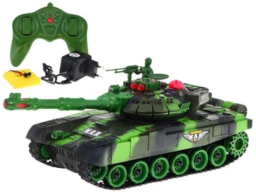 CZOŁG ZDALNIE STEROWANY dla dzieci gąsienice kamuflaż pustynny TANK