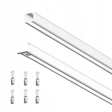 Karnisz szyna sufitowa aluminiowa MS 320cm Żabki