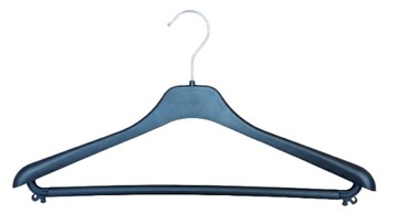 Wieszak na ubrania odzieżowy garsonka z poprzeczką 42 cm - kpl. 5 szt.
