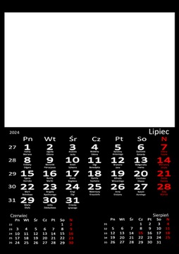 fotokalendarz biurkowy CZARNY - Twoje zdjęcia. Dla Babci, dla Dziadka