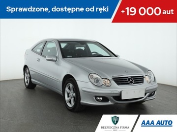 Mercedes Klasa C W203 Coupe W203 1.8 (C 180 Kompressor) 143KM 2007 Mercedes C C 180 Kompressor , Salon Polska