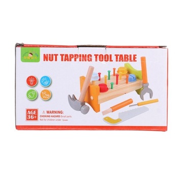 Детский набор деревянных инструментов, 5D молоток, гаечный ключ по дереву