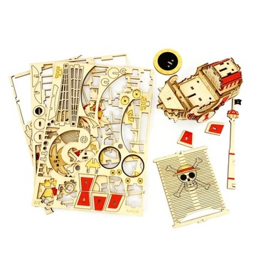 Деревянный 3D Пазл - Корабль Таузенд Санни из аниме One Piece