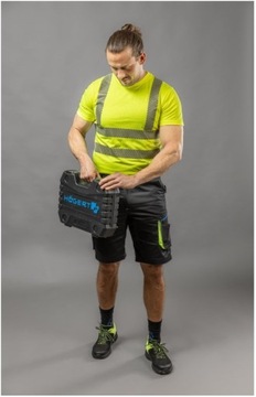 HOGERT T-SHIRT KOSZULKA OSTRZEGAWCZY ODBLASKOWY BAWEŁNA ŻÓŁTY R. 2XL 56