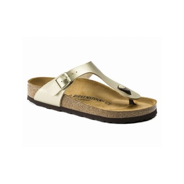 Klapki Damskie Birkenstock 1016109 GIZEH BF NARROW Złote 37