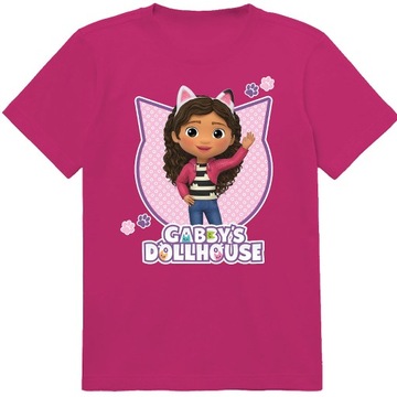 KOSZULKA DZIECIĘCA T-SHIRT DLA DZIECKA KOCI DOMEK GABI 104 PREZENT JAKOŚĆ
