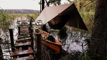 Брезент Bushmen ThermoTarp 3х3м, лист выживания