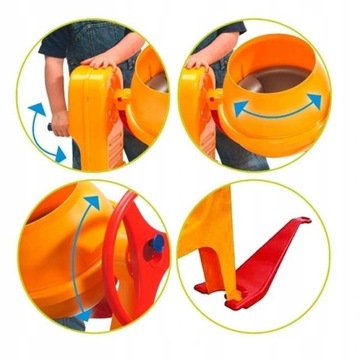 БЕТОНОМИКСЕР С СЦЕПКОЙ, WADER POLESIE Набор каменщика