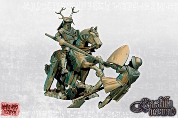 Deer Knight on horse - Minifaktura - Druk 3D