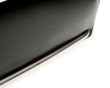 Сиденье WSK 125 175 B3, черное, белая полоска кедра