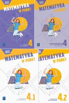 MATEMATYKA W PUNKT 4 Podręcz. + Zadania na start + Ćwiczenia 1+2