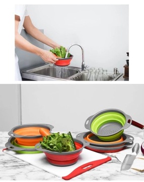 Дуршлаг Дуршлаг СИЛЬКОНОВЫЙ СКЛАДНОЙ 29 СМ/Ø24 СМ