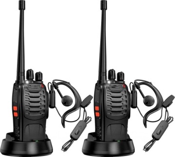 2x Walkie Talkie vysílačky Baofeng BF-888S Rádio Pmr Velký Dosah