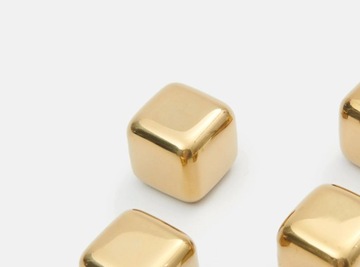 Золотой кубик льда, золотые кубики, 1 кусочек виски, виски для напитков