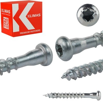 Wkręty do łączników ciesielskich 5x40 mm 250 szt. TORX Klimas WKCL
