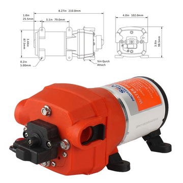 ВОДЯНОЙ НАСОС ДАВЛЕНИЯ 12В 10 Л/МИН 1,2 БАР