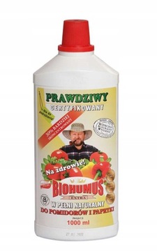 Biohumus extra pomidory i papryka 1 L. eko nawóz