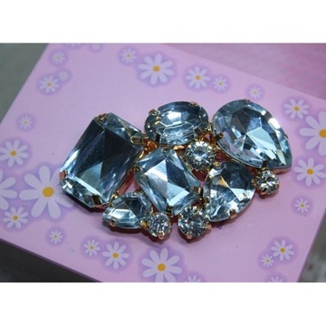 Kryształowe kolczyki z kokardką i kryształkami Rhinestone do butów ślubnych