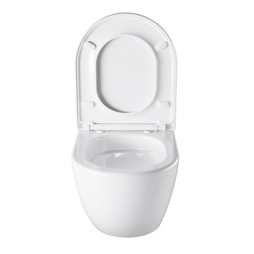 ПОДВЕСНОЙ УНИТАЗ TORNADO NERO-WH-02 БЕЛЫЙ МЕДЛЕННО ЗАКРЫВАЮЩИЙСЯ СИДЕНЬЕ ДЮРОПЛАСТ