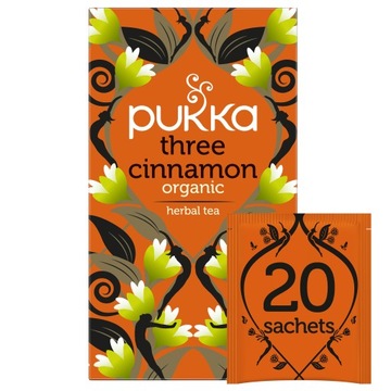 Herbata ziołowa Pukka Three Cinnamon BIO rozgrzewająca 20 szt. 40g